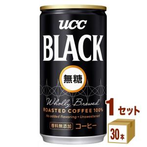 UCC ブラック無糖 缶 ( 185g*30本入 )/ ブラック アイスコーヒー
