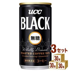 UCC ブラック無糖缶185g 90本(30本×...の商品画像