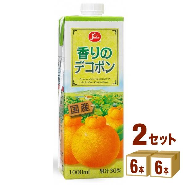 JA熊本果実連 ジューシー 香りのデコポン 1000ml 2ケース(12本)