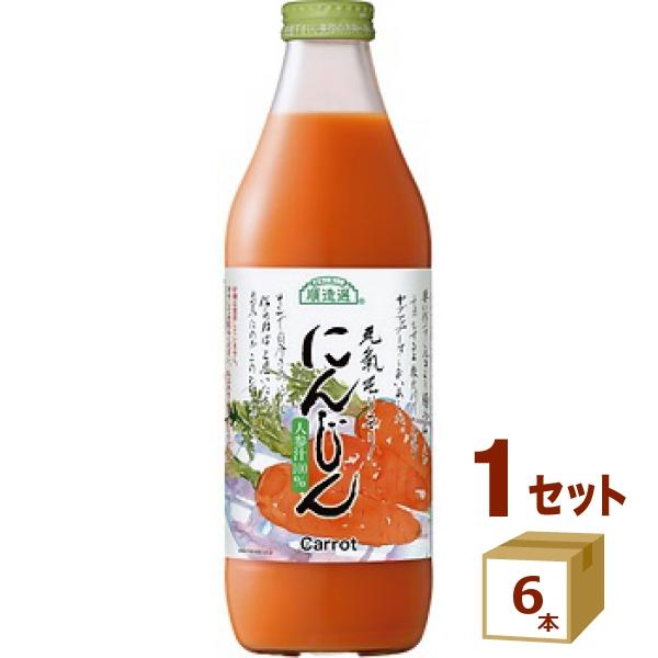 マルカイ 順造選 人参ジュース にんじん 野菜ジュース 瓶 1L 1000ml×6本