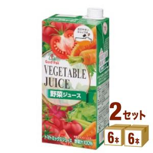 ゴールドパック 野菜ジュース 1L 紙パック 1000ml 2ケース(12本)｜izmic-ec