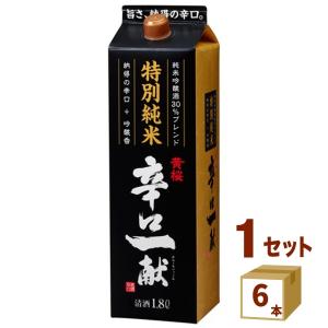 黄桜 特別純米酒 辛口一献 パック 1.8L 日本酒 1800ml 6本｜izmic-ec