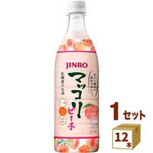 JINRO 眞露 マッコリ ピーチ ペット 韓国 750ml×1ケース(12本)｜izmic-ec