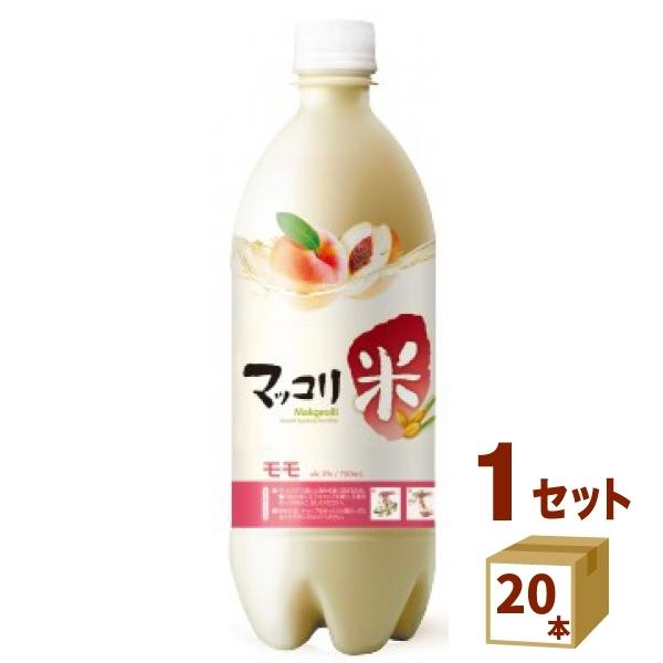 麹醇堂 米マッコリ モモ 桃 乳酸菌 ペット 750ml 20本 韓国 BSJ 百歳酒ジャパン