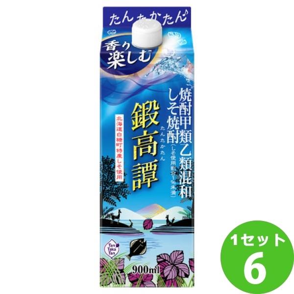 合同酒精 しそ焼酎 鍛高譚 パック 900ml×6本