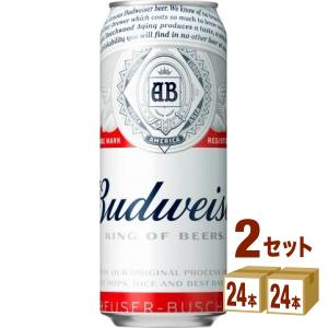 【特売】輸入ビール 韓国 バドワイザー 缶 500ml 2ケース(48本) beer