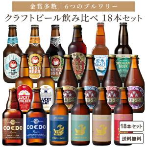 【ポイント5%付与中】厳選 金賞地ビール 6ブルワリー大集合 飲み比べ 18本セット クラフトビール 飲み比べ アソート｜イズミックワールド