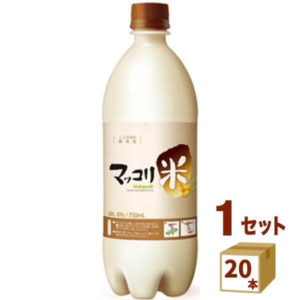 麹醇堂 米マッコリ 人口甘味料無添加 ペット 750ml 20本 韓国 BSJ 百歳酒ジャパン