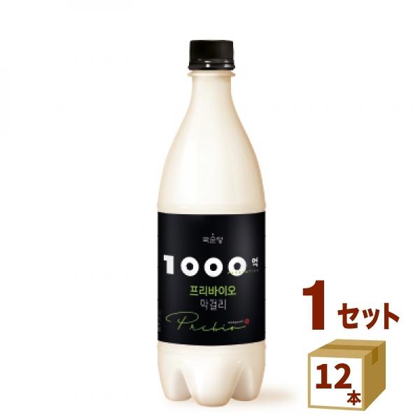 麹醇堂 1000億 プリバイオ マッコリ ペット 乳酸菌 750ml 12本 韓国 BSJ 百歳酒ジ...