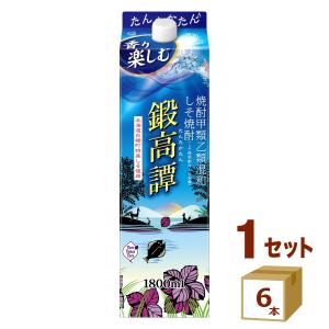 合同酒精 しそ焼酎 鍛高譚 たんたかたん 20% 紫蘇焼酎 パック 1.8L 1800ml 1ケース(6本)｜イズミックワールド