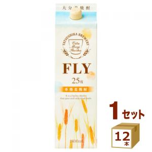 八鹿酒造 大分麦焼酎FLY フライ 25度 パック 1800ml 2ケース(12本)