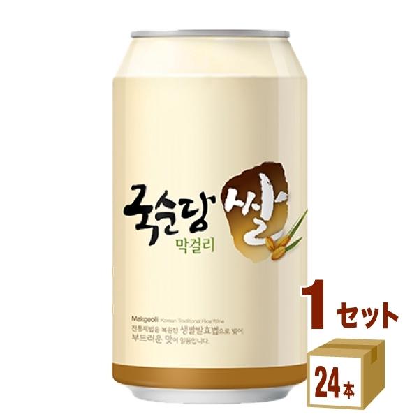 麹醇堂 米マッコリ 人口甘味料無添加 缶  350ml 1ケース (24本) 韓国 BSJ 百歳酒ジ...