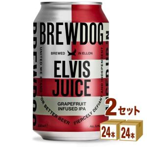 輸入ビール ブリュードッグ エルビスジュース 缶 スコットランド 330ml 2ケース(48本)｜izmic-ec