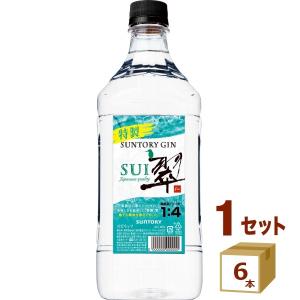 サントリー ジャパニーズジン 翠 SUI ペットボトル コンク 1.8L 1800ml 1ケース(6本)｜izmic-ec