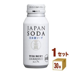 日本盛 ジャパンソーダ ボトル 缶 日本酒 180ml 1ケース (30本)｜izmic-ec