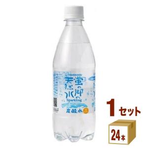 友桝飲料 蛍の郷の天然水 スパークリング ペット500ml 24本 炭酸水｜izmic-ec