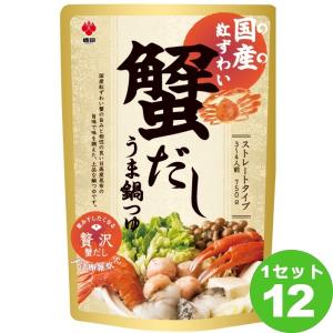 盛田 国産紅ずわい蟹だし うま鍋つゆ  750ml×12袋