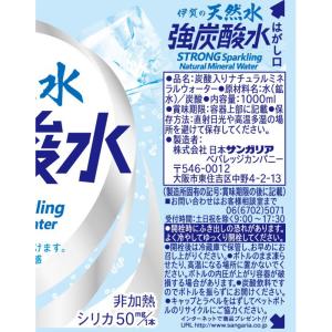 伊賀の天然水強炭酸水 1000ml×12本×2...の詳細画像1