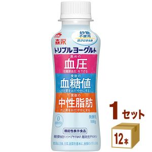 森永 トリプルヨーグルト 砂糖不使用 ドリンクタイプ 100g×12本