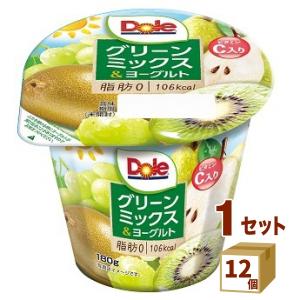 Dole ドール グリーンミックス＆ヨーグルト  180g×12本 協同乳業