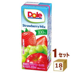Dole（ドール） ピーチミックス 100% 200ml×18本 雪印メグミルク