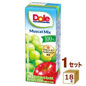 Dole（ドール） ピーチミックス 100% 200ml×18本 雪印メグミルク