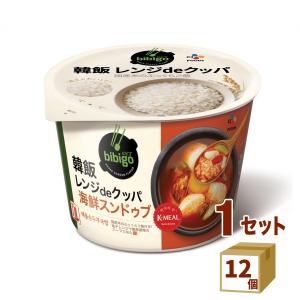 CJフーズ bibigo ビビゴ 韓飯 レンジdeクッパ 海鮮スンドゥブ 韓国 12個