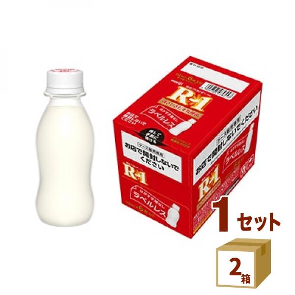 明治 プロビオヨーグルト R-1 ドリンクタイプ ラベルレスボトル (112g×6本) 2箱