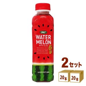OKF アロエ入りウォーターメロン ペットボトル 500ml 1ケース (20本