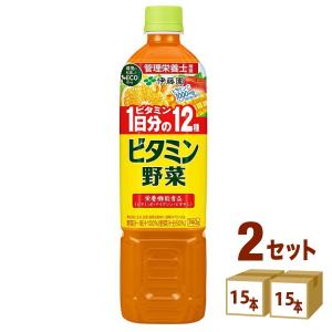 伊藤園 ビタミン野菜 ペットボトル 740g 2ケース (30本)｜izmic-ec