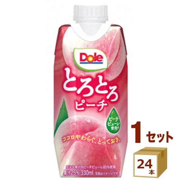 雪印メグミルク 雪印 Dole ドール とろとろピーチ 330ml×24本
