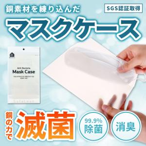 マスクケース 抗菌 除菌 消臭 持ち運び ポーチ 銅 イオン 生乾き臭対策 safe lean セーフリーン 1枚
