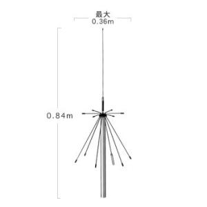 D190　第一電波工業 送料無料（ダイヤモンド）　固定局用スーパーディスコーン　D-190｜izu-tyokkura