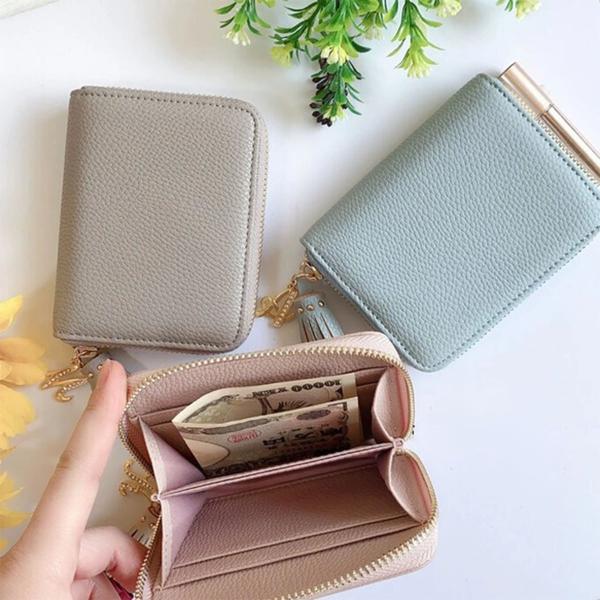 シンプル  ミニ 財布 コンパクト かわいい スマホケース お揃い 女性 人気 レディース 小さい「...