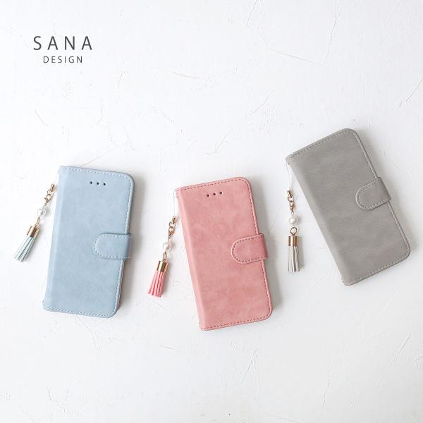 iPhone13 mini ケース 手帳型 アイフォン13 ミニ イニシャル スマイル カバー アレ...