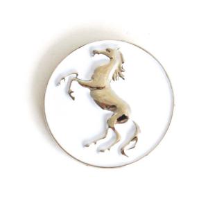 ゴルフボールマーカー 馬 / ウマ ゴルフボール型ハットクリップ付