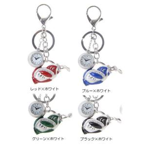 ゴルフバッグキーホルダー / キーチェーンウォッチ　ゴルフボール型時計付　