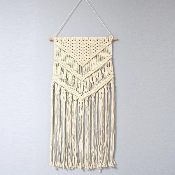 マクラメタペストリー 壁掛け ウォールデコレーション インテリア フリンジ