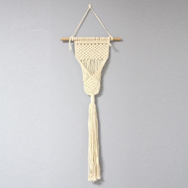 マクラメタペストリー 壁掛け ウォールデコレーション インテリア ポケット