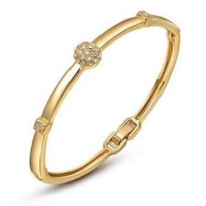 ROXIロキシー ゴルフボールバングル　イエローゴールド カジュアルブレスレット