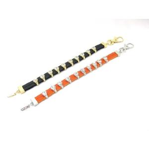 ゴルフ ストローク / スコアカウンター　カラーレザー オレンジ・ブラック