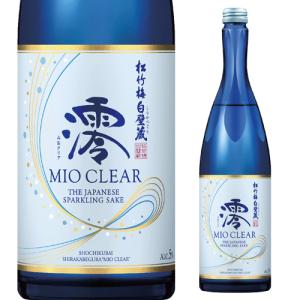 日本酒 松竹梅 白壁蔵 澪 みお clear 750ml 宝酒造 京都 スパークリング 清酒 瓶 日本酒 発泡性 長S
