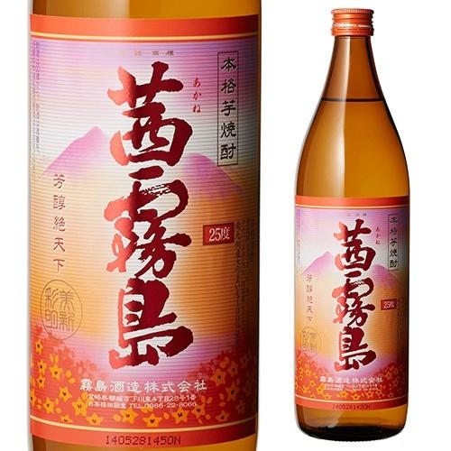 (送料無料)(ケース6本入)茜霧島 タマアカネ 25度900ml×6本 芋焼酎 長S