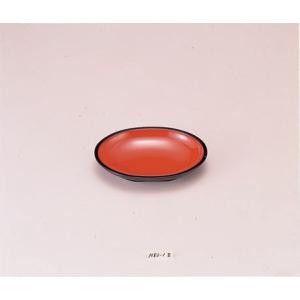 ABS樹脂 小判盛鉢 7寸 朱天黒 （全面塗）    21×15.8×3.7cm｜izumiyanet