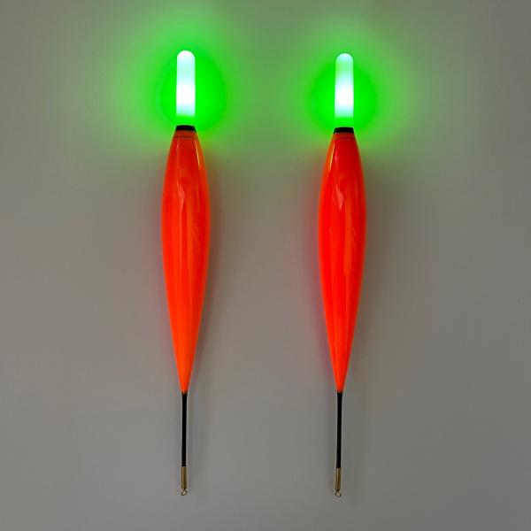 電気ウキ　8号　緑　棒ウキ　ウキ釣り　LED  フロート　夜釣り　アオリイカ　アジ　