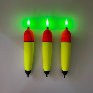 カラーチェンジ対応 電気ウキ 10号 2個セット 電池付 高輝度LED 緑赤