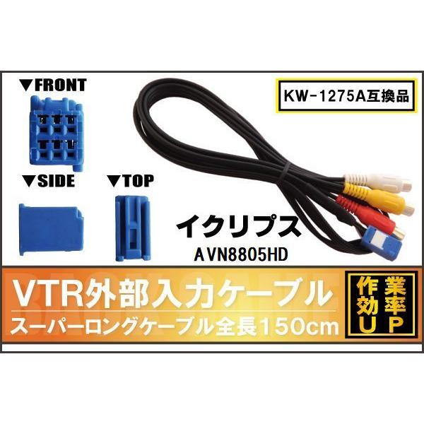 KW-1275A 同等品 VTR外部入力ケーブル イクリプス ECLIPSE AVN8805HD 対...