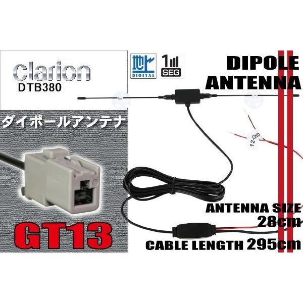 ダイポール TV アンテナ 地デジ ワンセグ フルセグ 12V 24V クラリオン Clarion ...