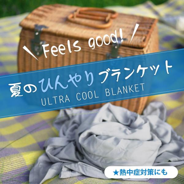 冷感ブランケット クールブランケット 夏用 ブランケット 夏 ひんやり 接触冷感 お手入れ簡単 UL...