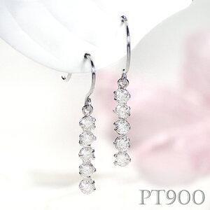 Pt900 ブラックダイヤモンド ピアス 0.30ct 送料無料 プラチナ 人気